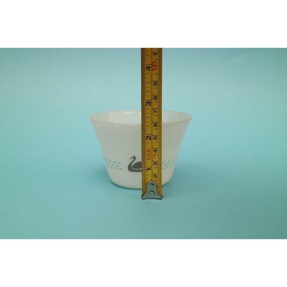 Vintage Retro Dynaware Mexico Gray Swimming Swan Custard Cups (Set of 4) - Picture 4 of 7